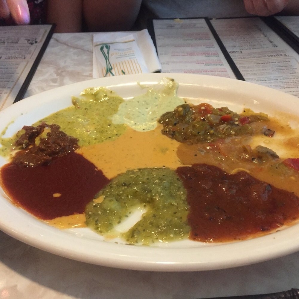 Chuy's - Sauce sampling- really helped make great choices - Tex-Mex Near Me - Westminster, Colorado Chuy's - Sauce sampling- really helped make great choices - Tex-Mex Near Me - Westminster, Colorado