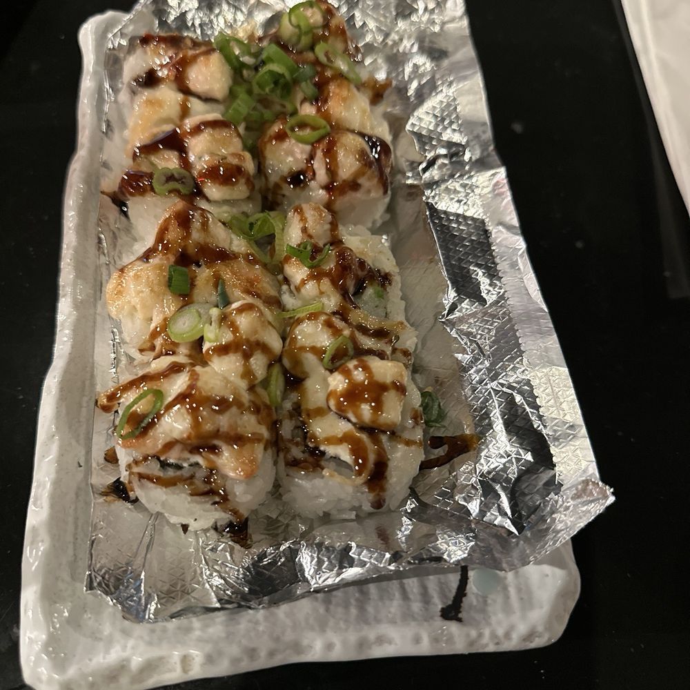 Hana Tokyo - Baked Scallop Roll - Sushi Bars Near Me - Peoria, Arizona Hana Tokyo - Baked Scallop Roll - Sushi Bars Near Me - Peoria, Arizona