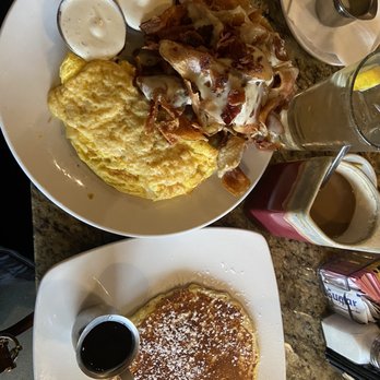 Baker's Crust - Flapjack instead of regular toast as I requested. Perfect. - Breakfast & Brunch Near Me - Chesapeake, Virginia Baker's Crust - Flapjack instead of regular toast as I requested. Perfect. - Breakfast & Brunch Near Me - Chesapeake, Virginia