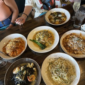 Mo and Hari's Neighborhood Bistro - Ala vodka, spaghettini Nero, cacio e pepe, bolognese, piccata, truffle ravioli. - Italian Near Me - Midlothian, Texas Mo and Hari's Neighborhood Bistro - Ala vodka, spaghettini Nero, cacio e pepe, bolognese, piccata, truffle ravioli. - Italian Near Me - Midlothian, Texas