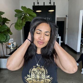 Society - Relaxer and blow out by Amel. - Hair Salons Near Me - Los Angeles, California