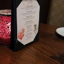 Summer Spritz Drink Menu