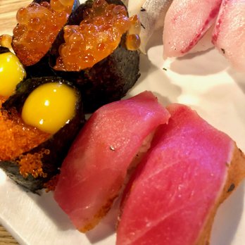 Hinoki Sushi - Cajun Tuna and Uzura Nigiri. - Sushi Bars Near Me - Reno, Nevada Hinoki Sushi - Cajun Tuna and Uzura Nigiri. - Sushi Bars Near Me - Reno, Nevada