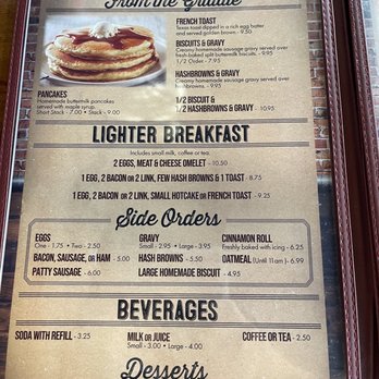 Del Rey Cafe & The Loft - Menu 10/6/22 - American Near Me - Winchester, Oregon
