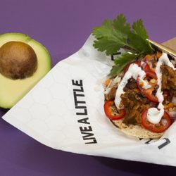 Grilled Adobo BBQ Chicken Taco