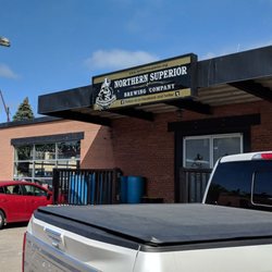Northern Superior Brewing - Exterior. Located adjacent to the Bushplanr museum. Head into their lot and bear left.