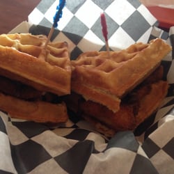 Flip City Shakes - Their marvelous chicken and waffle.