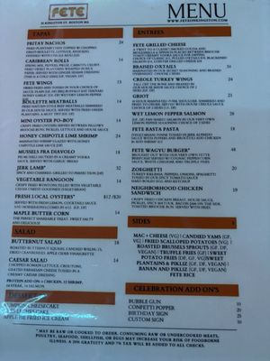 Menu photo 6 Fete Boston, MA