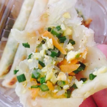 Kathy's Dumplings - Special pancakes filled with chives, shrimp, and bean vermicelli - Chinese Near Me - Brooklyn, New York