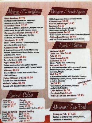 Menu photo 3 Rancho Grande Mexican Restaurant Nogales, AZ Menu photo 3 Rancho Grande Mexican Restaurant Nogales, AZ