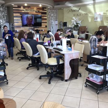 Pearl Nails and Spa - Just 10 am but they already busy... highly recommend come here - Nail Salons Near Me - Long Beach, California