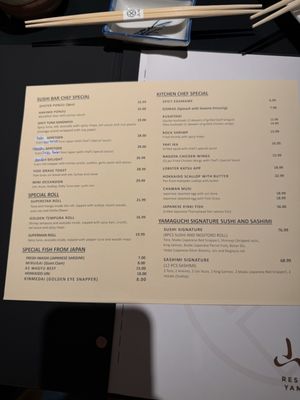Menu photo 2 Restaurant Yamaguchi Port Washington, NY