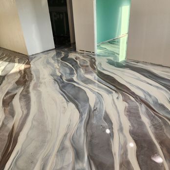Fixology Pros Florida - Custom metallic epoxy floor design - Flooring Near Me - Hudson, Florida