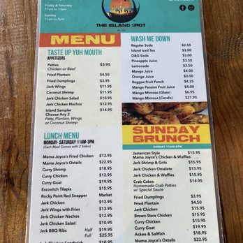 The Island Spot - Menu - Caribbean Near Me - Dallas, Texas The Island Spot - Menu - Caribbean Near Me - Dallas, Texas