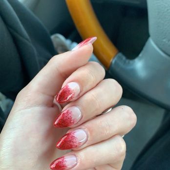 Vina Nails and Spa - red ombré for halloween - Nail Salons Near Me - Irvine, California Vina Nails and Spa - red ombré for halloween - Nail Salons Near Me - Irvine, California
