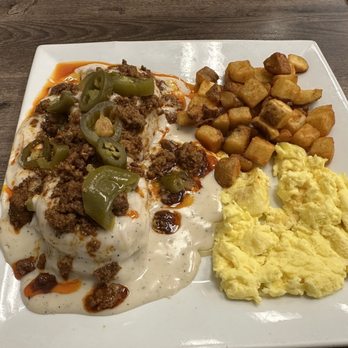 AmeriBrunch Cafe - Chorizo Biscuit is a must try!! You will remember this dish - Breakfast & Brunch Near Me - Las Vegas, Nevada AmeriBrunch Cafe - Chorizo Biscuit is a must try!! You will remember this dish - Breakfast & Brunch Near Me - Las Vegas, Nevada