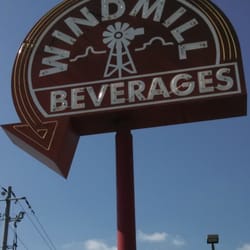 Windmill Beverages - This is a sign out front.