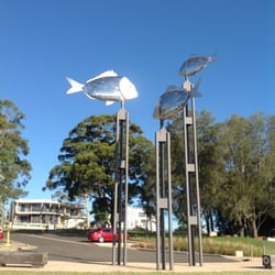 Kissing Point Park - Silvery, bronzed fish at Kissing Point Park.