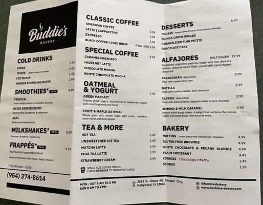 Menu photo 8 Buddies Bakery Cooper City, FL