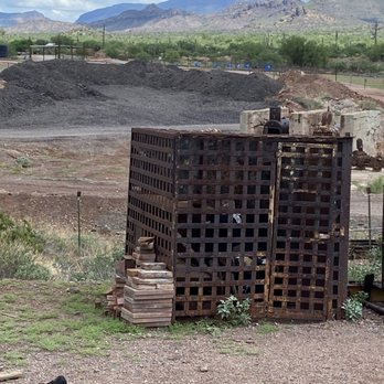 Goldfield Ghost Town - Miner jail. View from train - Landmarks & Historical Buildings Near Me - Apache Junction, Arizona
