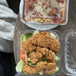 Kid's Pasta with 2 Meatballs Chicken Fingers Salad Kid's Pasta with 2 Meatballs Chicken Fingers Salad