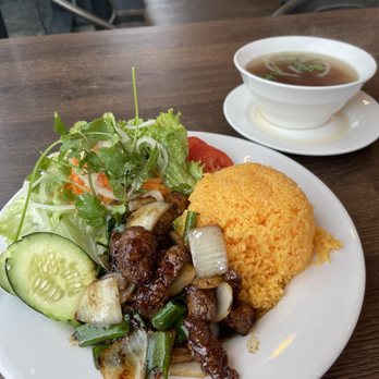 Pho Koi - 54. Garlic Shaken Beef with Butter Rice - Vietnamese Near Me - Corona, California Pho Koi - 54. Garlic Shaken Beef with Butter Rice - Vietnamese Near Me - Corona, California