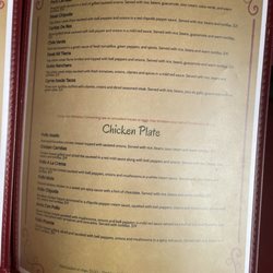 Colonial Mexican Restaurant - Menu