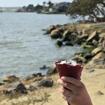 Double Rainbow Cafe - Cookies and cream ice cream in a red velvet cone - Ice Cream & Frozen Yogurt Near Me - Benicia, California Double Rainbow Cafe - Cookies and cream ice cream in a red velvet cone - Ice Cream & Frozen Yogurt Near Me - Benicia, California