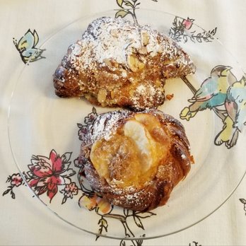 Colossus - Almond Croissant (top) Poached Pear Danish (bottom) - Bakeries Near Me - San Pedro, California