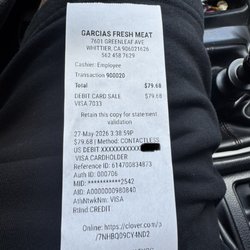 Uptown Farm Market - Receipt for 3 rib eye