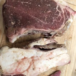 Monon Meat Packing - 1/3 of this pot roast is fat. Every roast we got was the same. Had to cut it out and discard. Not happy.