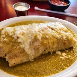 Chile Verde Wet Burrito