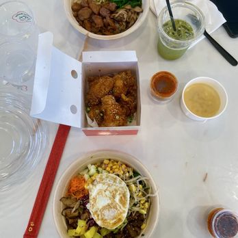 Bibimbox Korean Kitchen & Wings - Chicken and Beef Bulgogi Make your own bowl, Espresso Matcha, & Soy Chicken - Korean Near Me - Jacksonville, Florida