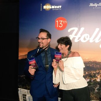 TriCuzz Productions - Producer Cheryl Hiltzik with editor Roman c Martinez at Holly Shorts film festival. - Video/Film Production Near Me TriCuzz Productions - Producer Cheryl Hiltzik with editor Roman c Martinez at Holly Shorts film festival. - Video/Film Production Near Me