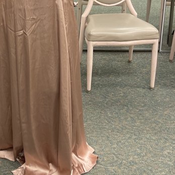 Style Cleaners & Alterations - Champagne/rose gold dress before - Sewing & Alterations Near Me - Santee, California Style Cleaners & Alterations - Champagne/rose gold dress before - Sewing & Alterations Near Me - Santee, California