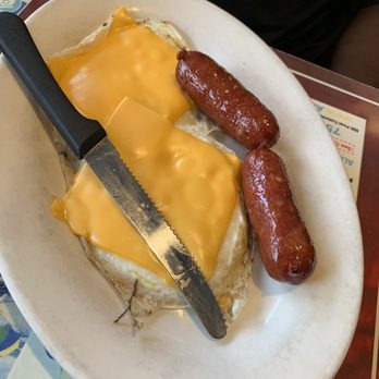 Nick's - Country sausage and fried eggs with cheese - Seafood Near Me - Virginia Beach, Virginia Nick's - Country sausage and fried eggs with cheese - Seafood Near Me - Virginia Beach, Virginia