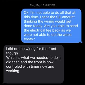 GG Groundskeeping - The lie that all valves needed to be replaced, left all my wires so short I couldn't plug them back in. - Lawn Services Near Me GG Groundskeeping - The lie that all valves needed to be replaced, left all my wires so short I couldn't plug them back in. - Lawn Services Near Me