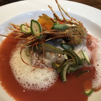 Localis - too much going on here. gorgeous but the many flavors (strawberry, lime, fish, almonds, fry ...) take away from the preparation of the fish. - New American Near Me - Sacramento, California