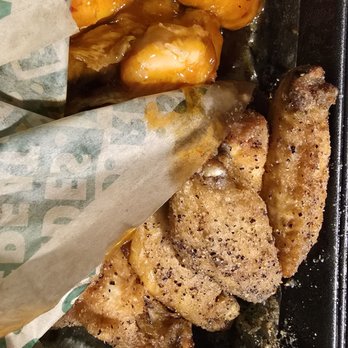 Wingstop - Lemon pepper and mango habanero wings - Chicken Wings Near Me - Cross Roads, Texas