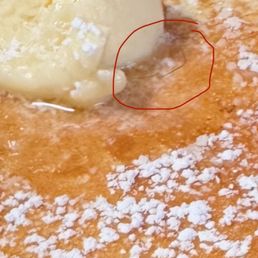 Hair in butter