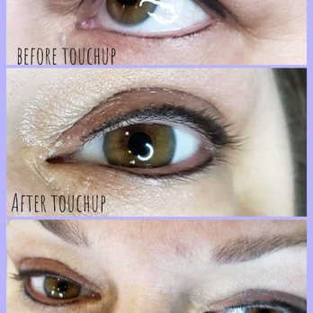 BeYoutifully Permanent by Pamela - Permanent eyeliner before a touch-up, after and healed - Permanent Makeup Near Me - Tulsa, Oklahoma BeYoutifully Permanent by Pamela - Permanent eyeliner before a touch-up, after and healed - Permanent Makeup Near Me - Tulsa, Oklahoma