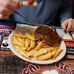 Fat Ernie's Family Dining - Delicious reuben and fries.