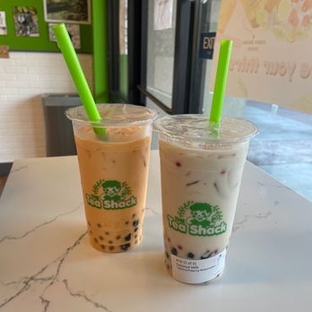 Tea Shack - Thai tea & coconut milk with popping watermelon bobba - Bubble Tea Near Me - Modesto, California