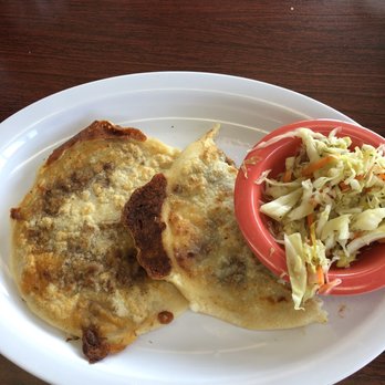 Sabor-Mex Kitchen - One Revuelta pupusas and half of a bean & cheese - Mexican Near Me - Fairfield, California Sabor-Mex Kitchen - One Revuelta pupusas and half of a bean & cheese - Mexican Near Me - Fairfield, California