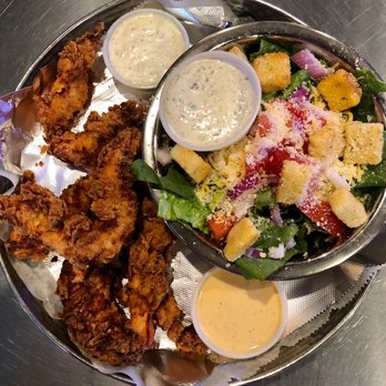 Twisted Ranch - Adult tenders with side salad - Bars Near Me - St. Louis, Missouri Twisted Ranch - Adult tenders with side salad - Bars Near Me - St. Louis, Missouri