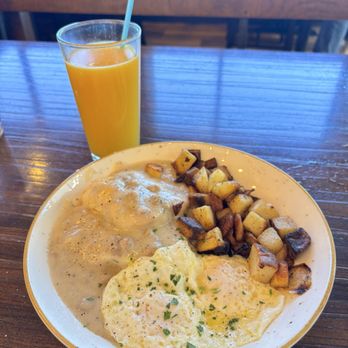 First Watch - Biscuits & Turkey Sausage Gravy With Eggs - Breakfast & Brunch Near Me - Mesa, Arizona