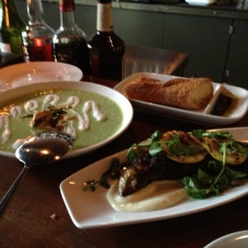 Staple & Fancy - Asparagus soup with oysters and sardines - Italian Near Me - Seattle, Washington Staple & Fancy - Asparagus soup with oysters and sardines - Italian Near Me - Seattle, Washington
