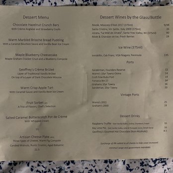 Geoffrey's Malibu - DESSERT/ DESSERT WINES MENU - Seafood Near Me - Malibu, California Geoffrey's Malibu - DESSERT/ DESSERT WINES MENU - Seafood Near Me - Malibu, California