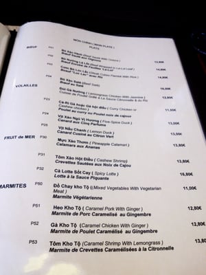 Menu photo 2 Cô Tù Paris, 75