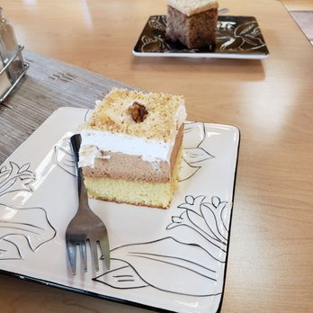 Zlatne Kapi - Our walnut based cake slices!  The presentation was so fun! - Cafes Near Me - Saint Louis, Missouri